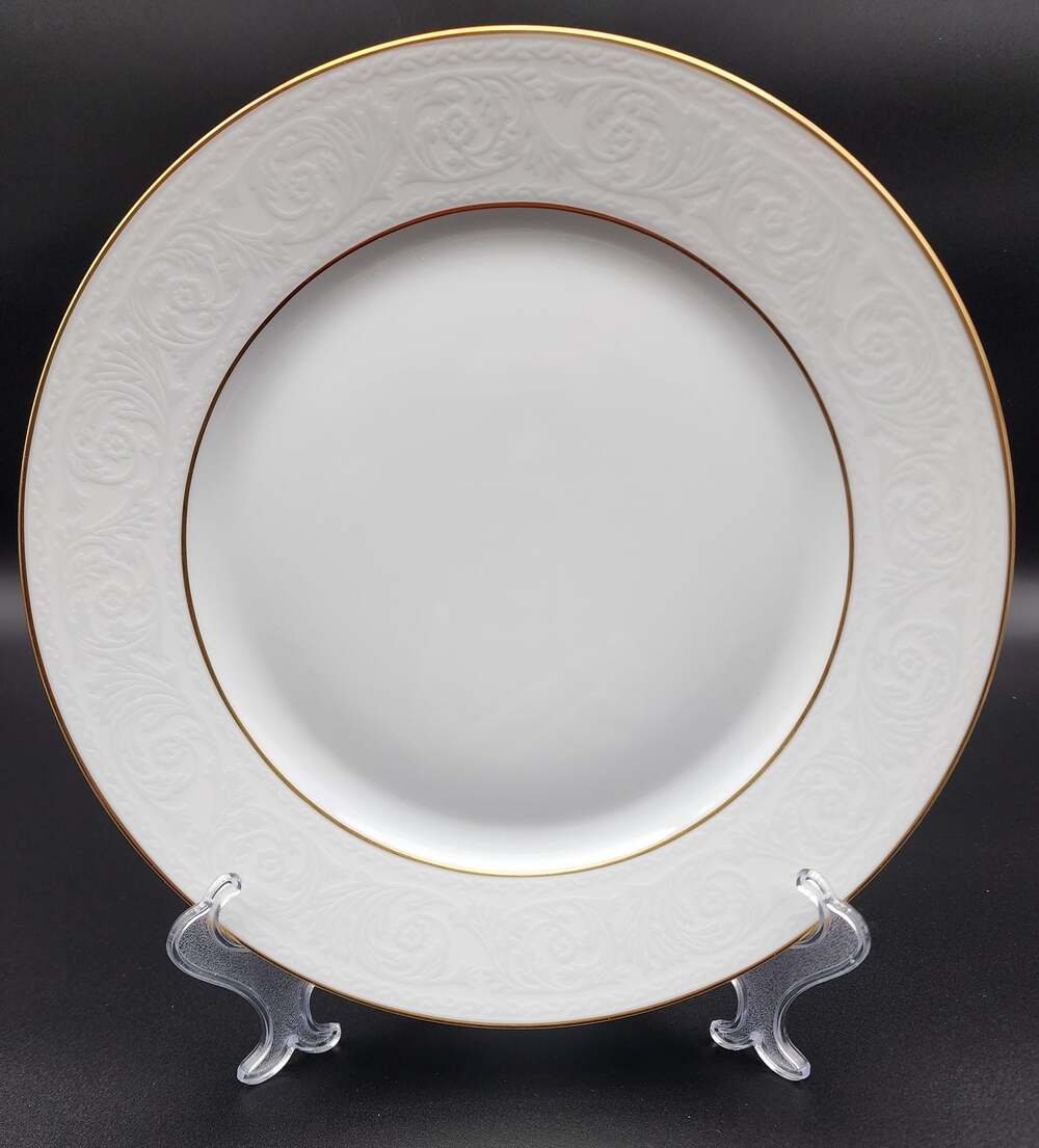Haviland & Parlon CH Field Limoges 10.75" Plate Gold Gilt Raised Relief France